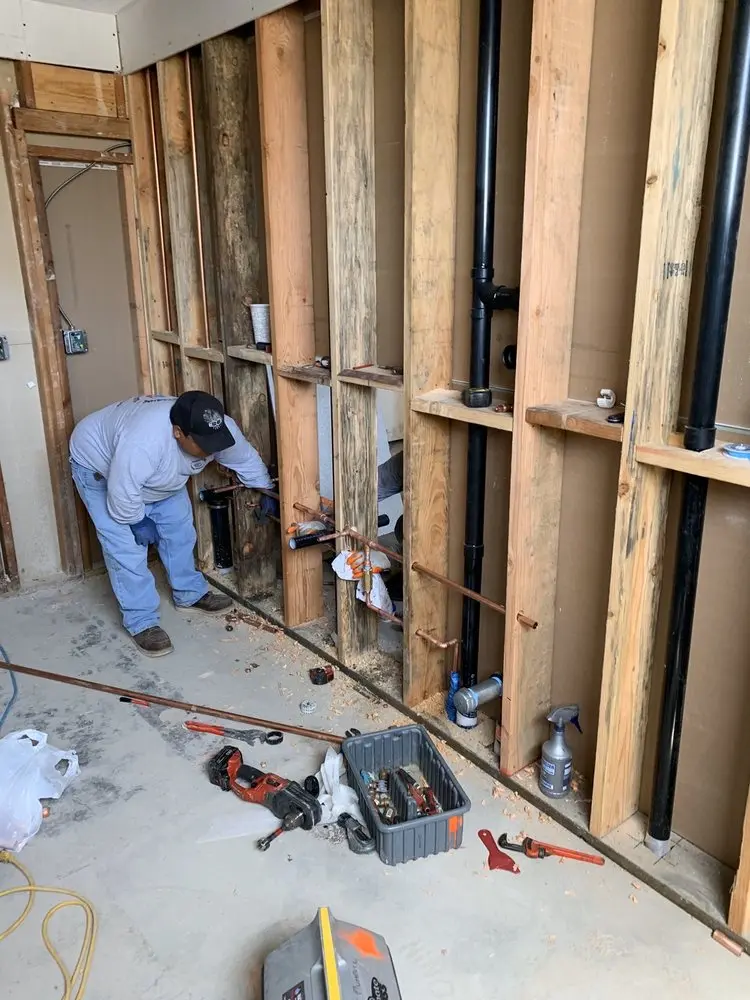 Commercial rough-in plumbing for Water Heater Replacement in North Highlands